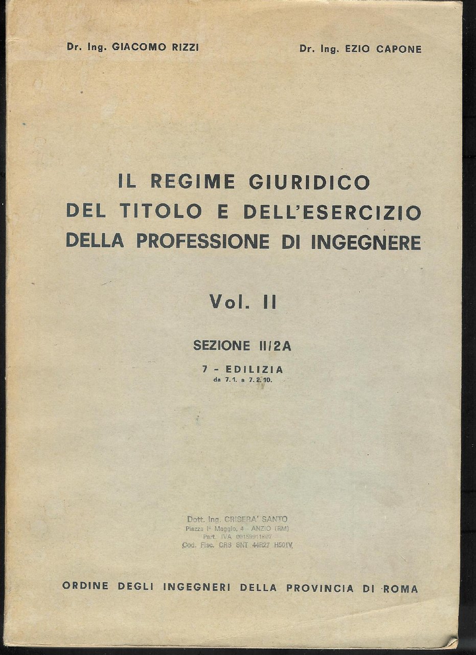 Il regime giuridico del titolo e dell'esercizio della professione di …