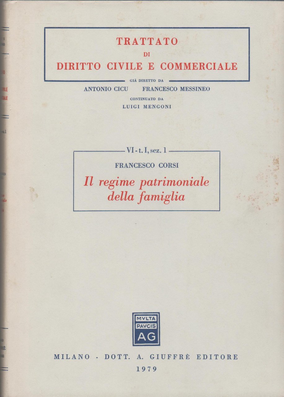 IL REGIME PATRIMONIALE DELLA FAMIGLIA Tomo I I rapporti patrimoniali … | Immagine principale