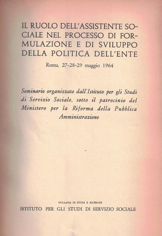 IL RUOLO DELL'ASSISTENTE SOCIALE NEL PROCESSO DI FORMULAZIONE E SVILUPPO … | Immagine Gallery 2