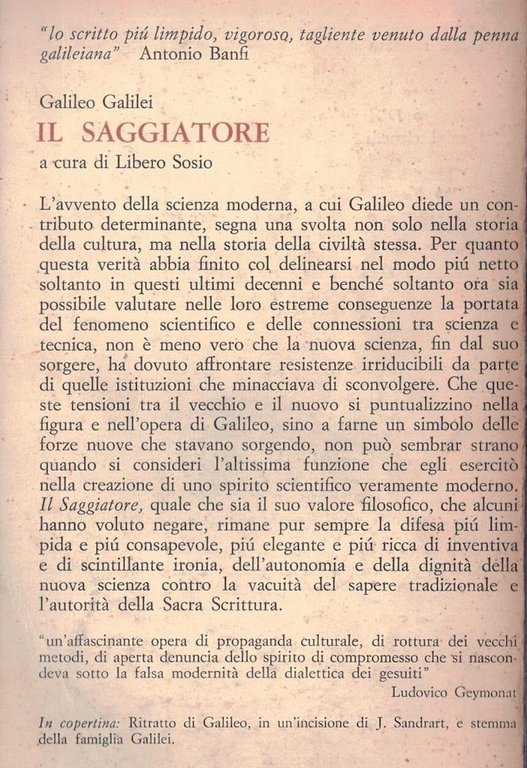 IL SAGGIATORE-"la più bell'opera polemica che abbia avuto l'Italia"