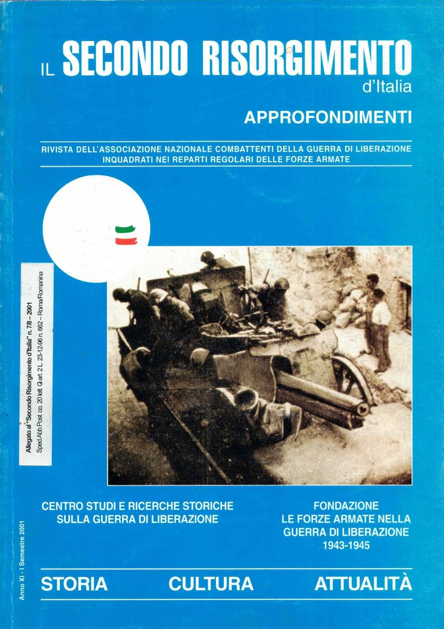 IL SECONDO RISORGIMENTO d'Italia-Anno XI n.1/2001