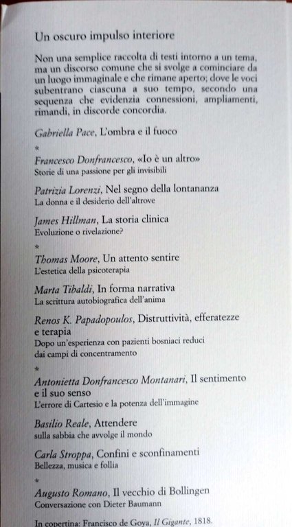 IL TRIDENTE. SAGGI Anima. Un oscuro impulso interiore