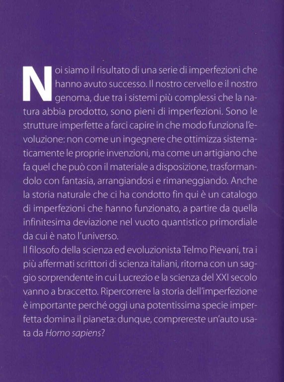 Imperfezione. Una storia naturale