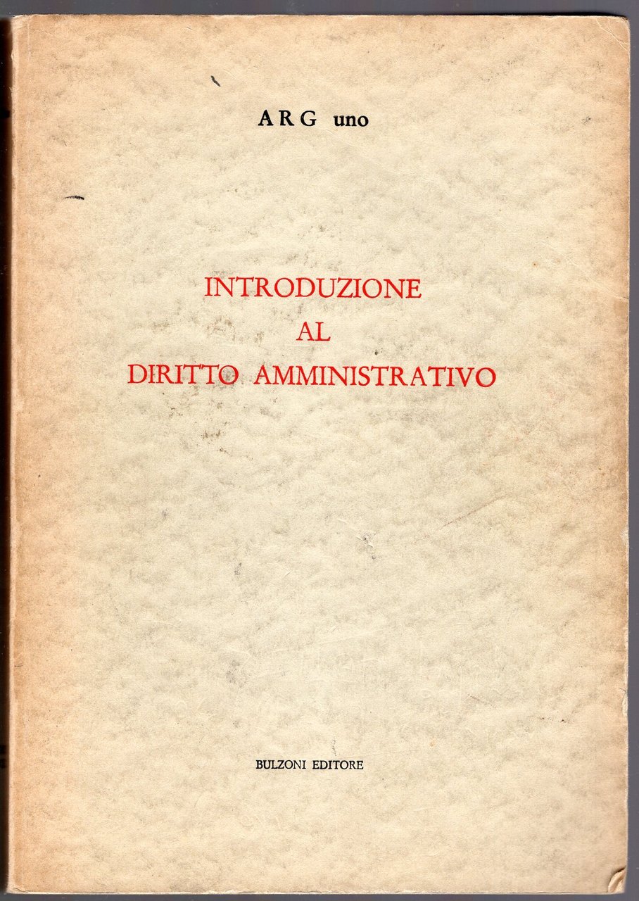 Introduzione al diritto amministrativo