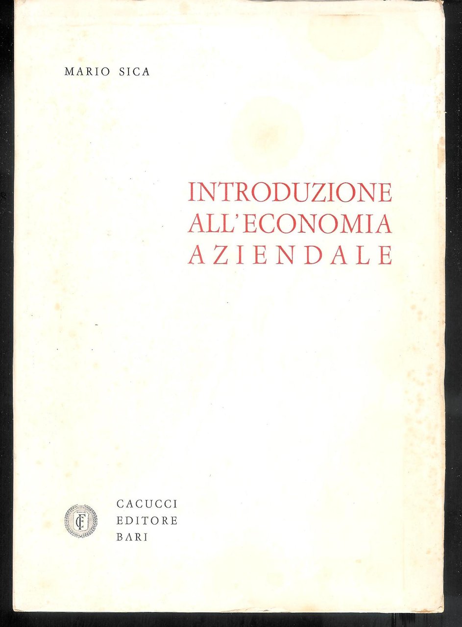 Introduzione all'economia aziendale