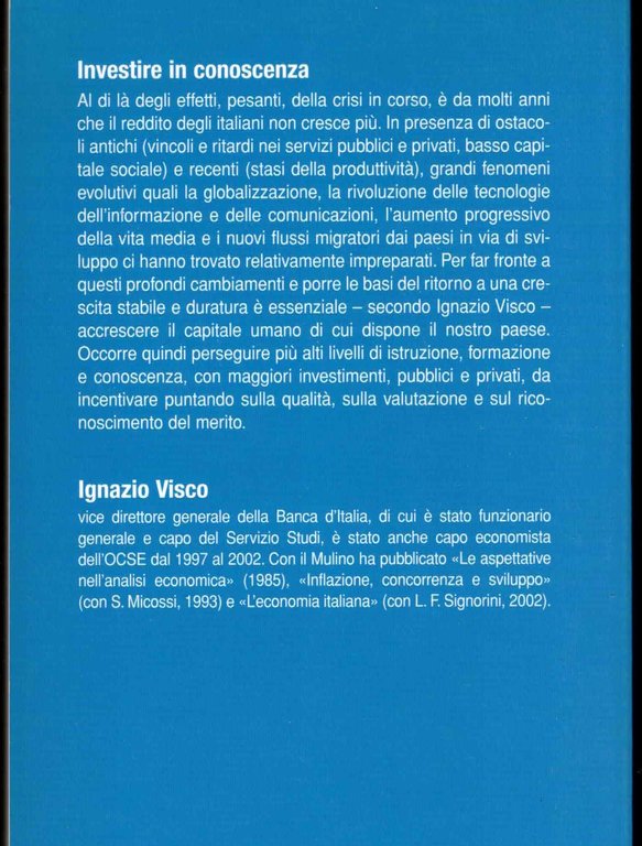 Investire in conoscenza. Per la crescita economica