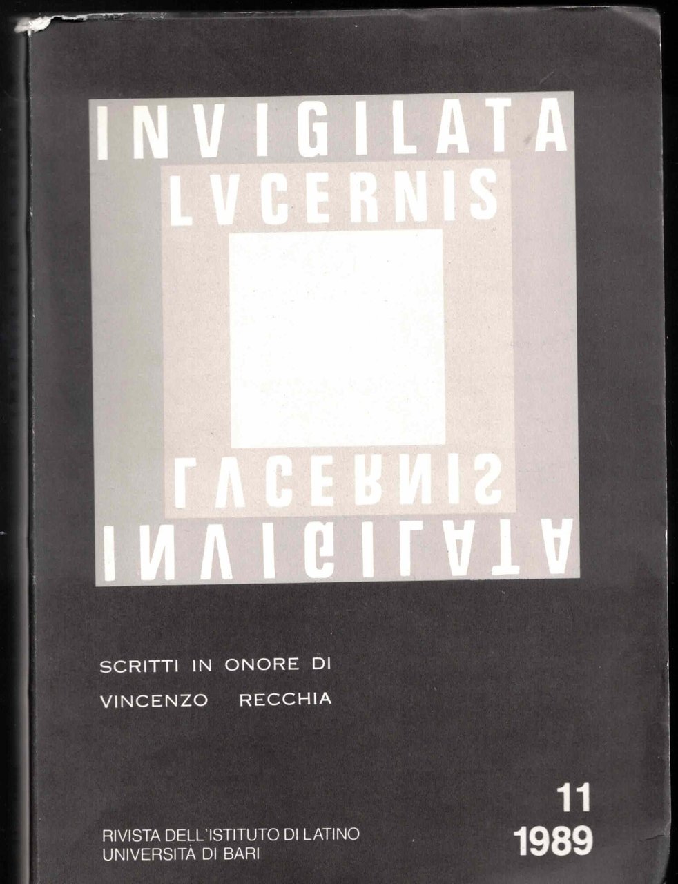 Invigilata Lucernis" n. 11, 1989 | Immagine principale