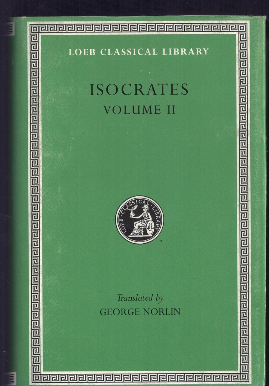 Isocrates: On the Peace. Areopagiticus. Against the Sophists. Antidosis. Panathenaicus … | Immagine principale