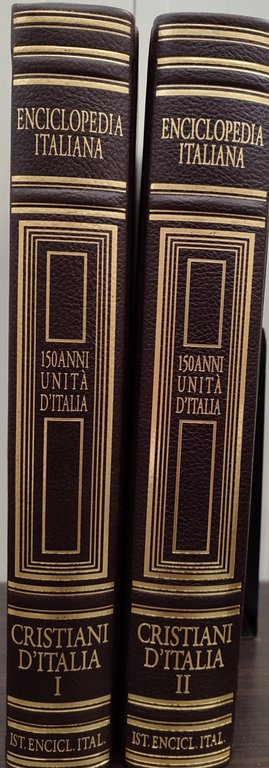 Istituto della enciclopedia italiana. Cristiani D'Italia. 2 volumi.