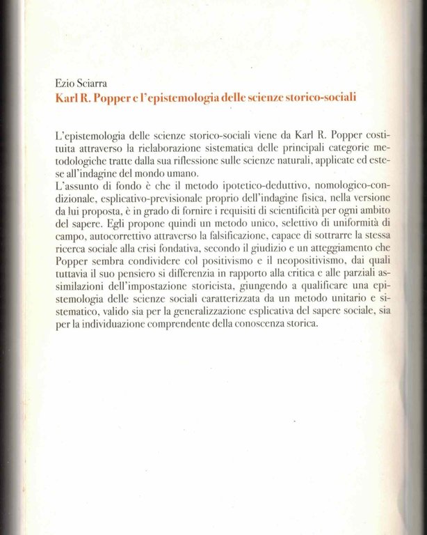 karl popper e l'epistemologia delle scienze storico sociali | Immagine Gallery 2