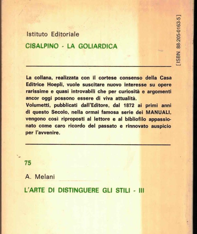 L'arte di distinguere gli stili (rist. anast. 1928/2). Terre, vetri, … | Immagine Gallery 2