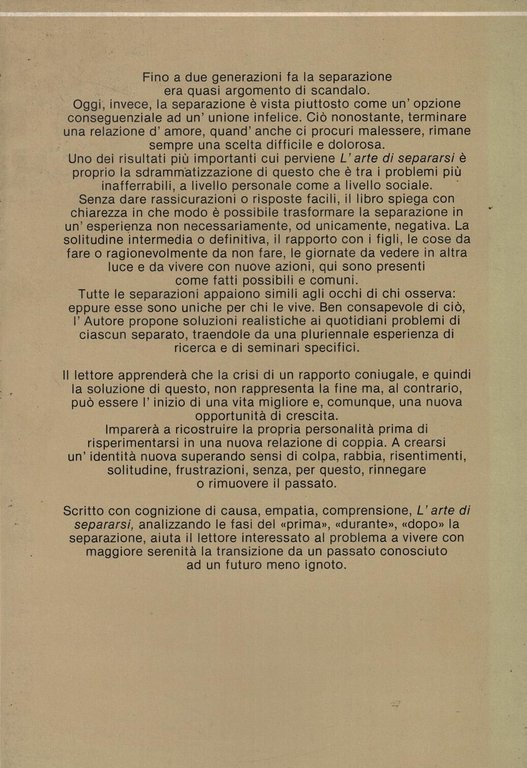 L'arte di separarsi