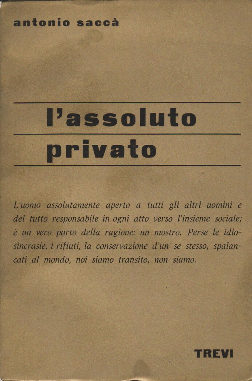 L'assoluto privato