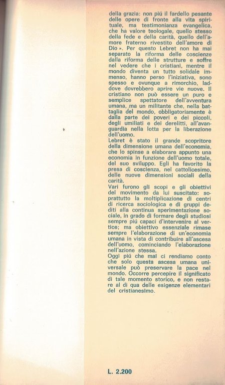 L'economia al servizio degli uomini