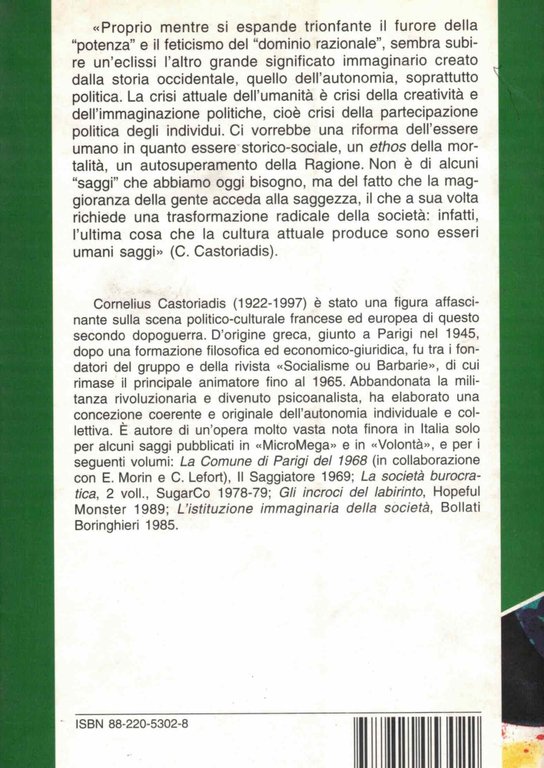 L'enigma del soggetto. L'immaginario e le istituzioni