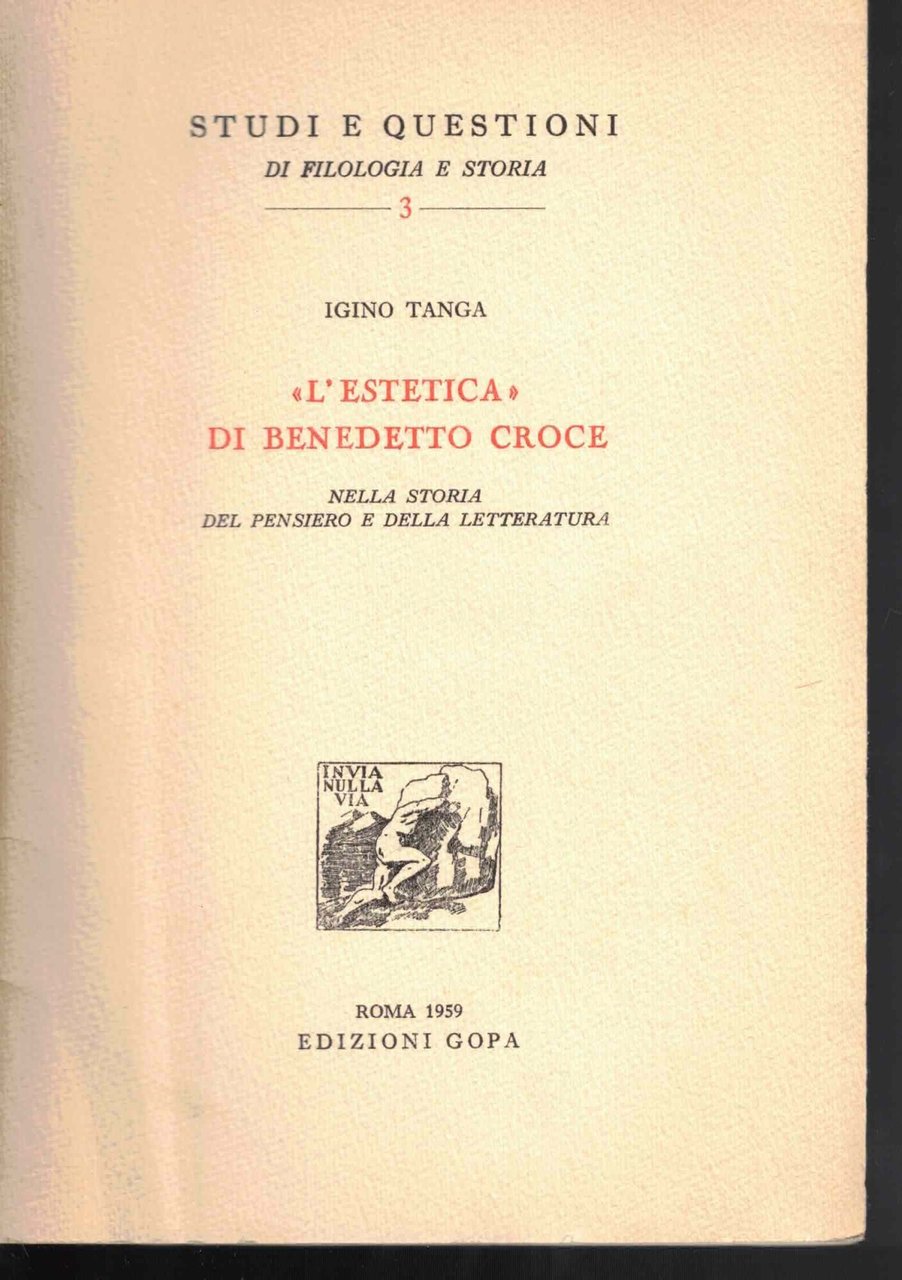 L'estetica" di Benedetto Croce nella storia del pensiero e della … | Immagine principale