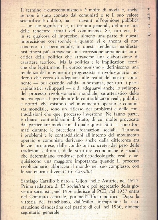 L'"eurocomunismo" e lo stato