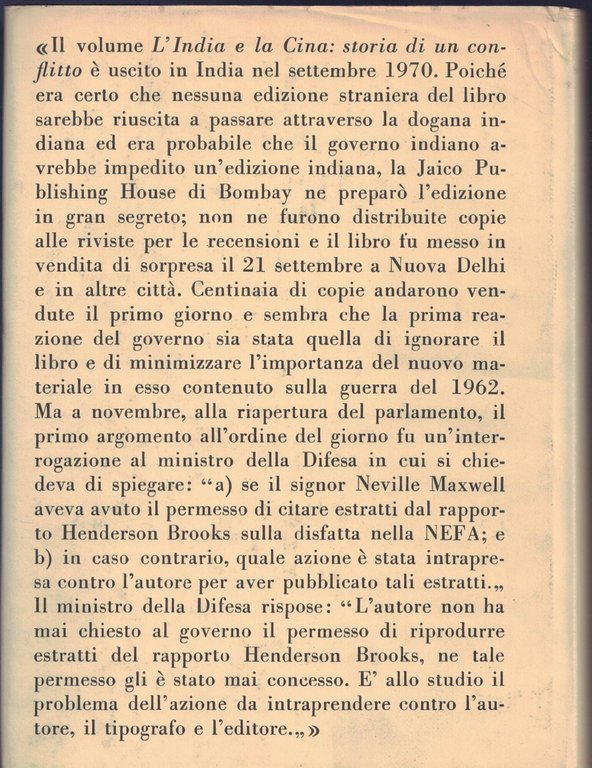 L'India e la Cina. Storia di un conflitto