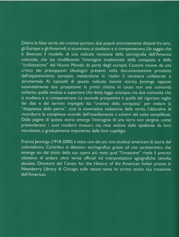 L'invasione dell'America-Indiani,coloni e miti della conquista