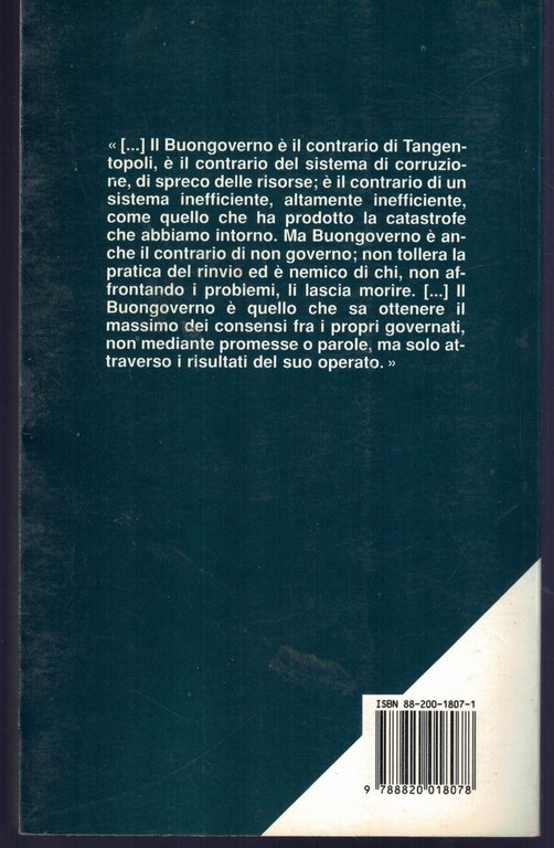 L'Italia del buon governo. Le idee, i valori, il programma … | Immagine Gallery 2