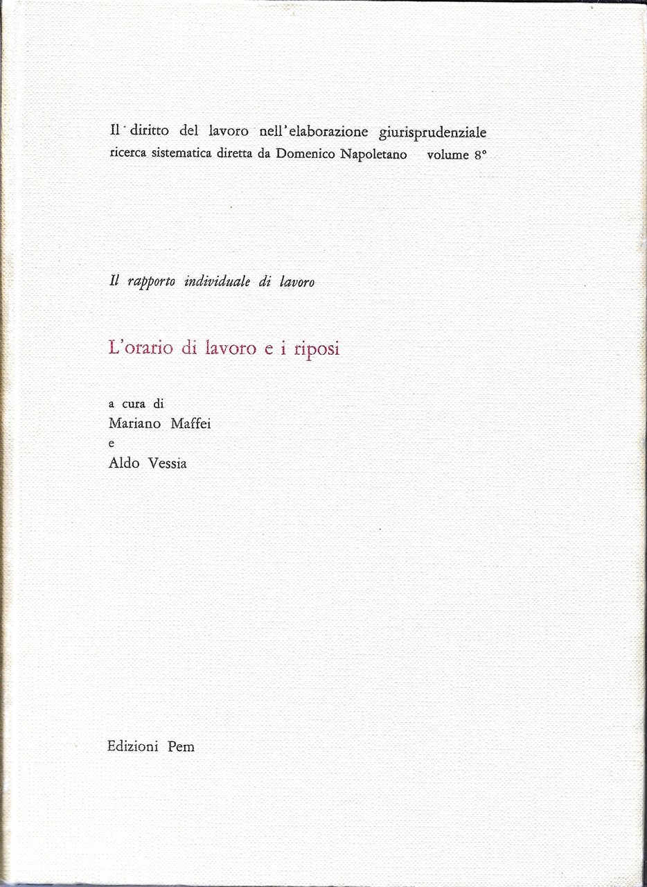 L ' ORARIO DI LAVORO E I RIPOSI | Immagine principale