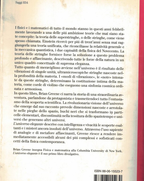 L'universo elegante. Superstringhe, dimensioni nascoste e la ricerca della teoria … | Immagine Gallery 2