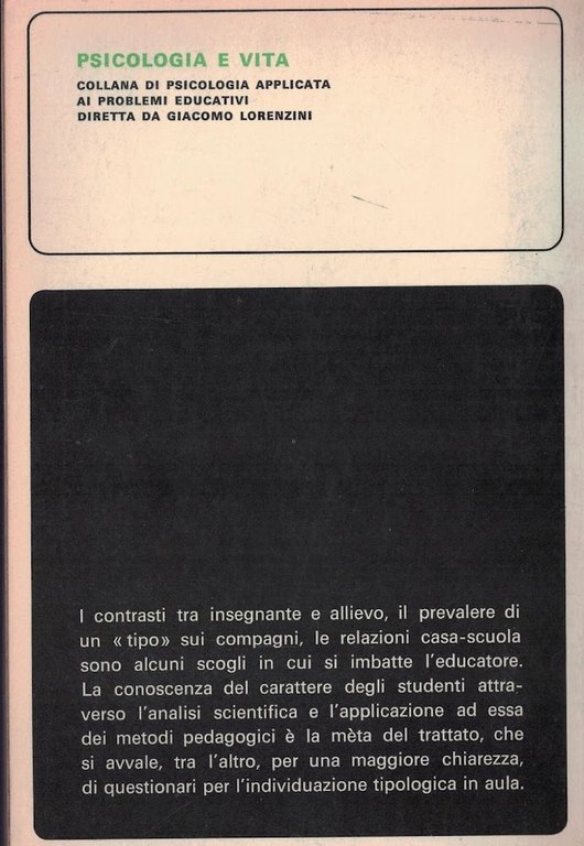 La caratterologia e la conoscenza del giovane studente