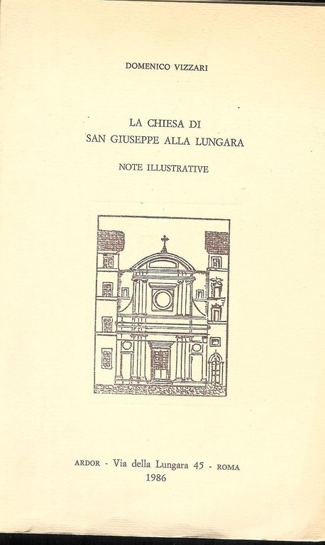 LA CHIESA DI SAN GIUSEPPE ALLA LUNGARA