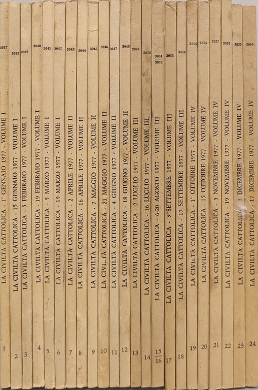 La civiltà cattolica anno 128. Annata completa 1997 n fascicoli …