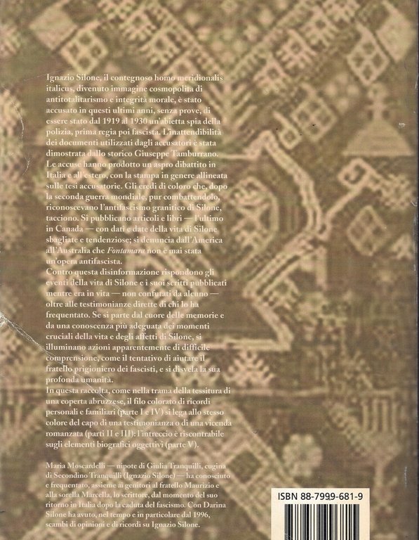 La coperta abruzzese. Il filo della vita di Ignazio Silone