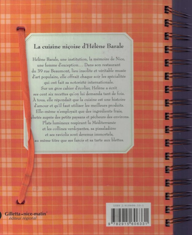 La cuisine niçoise d'Hélène Barale : Mes 106 recettes