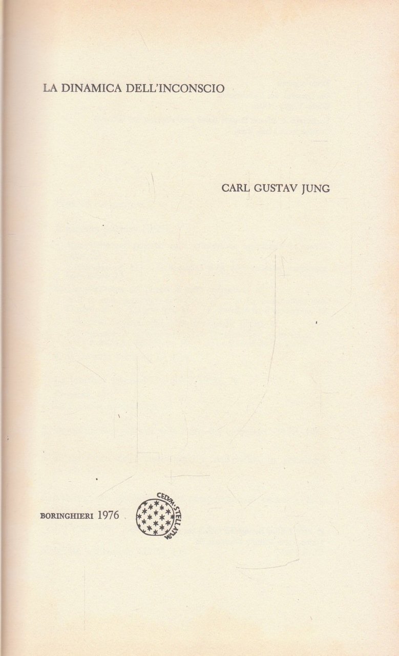 La dinamica dell'Inconscio. C.G. Jung