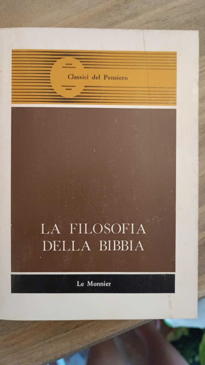 la filosofia della Bibbia