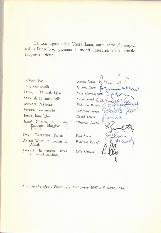 LA GNORA LUNA. Scene di vita ebraica fiorentina.