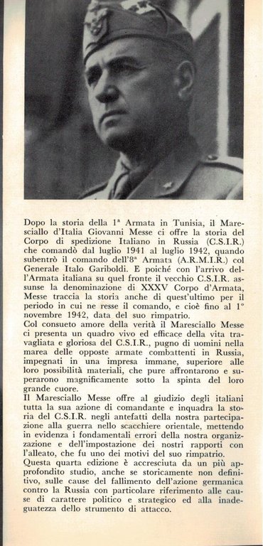 La guerra al fronte Russo Il Corpo di spedizione italiano …