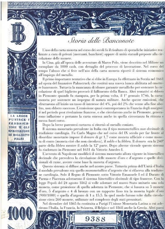 La lira in 150 anni di UnitÃ d'Italia