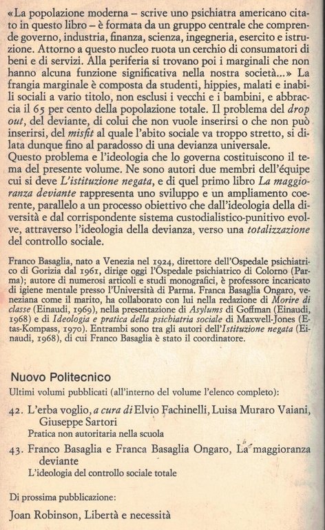 La maggioranza deviante