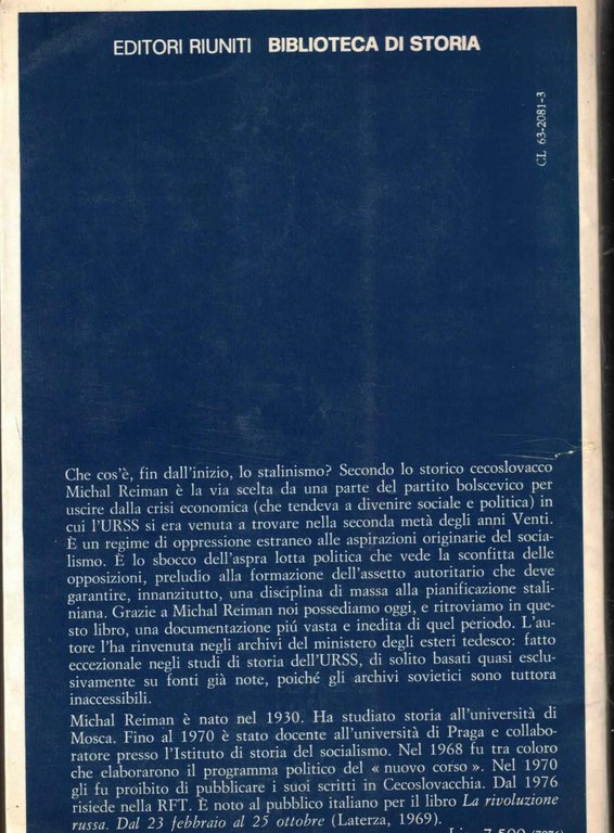 La nascita dello stalinismo