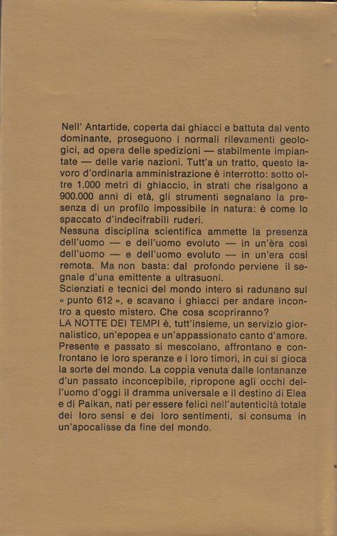 La notte dei tempi