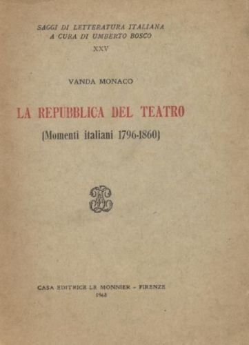 La Repubblica del Teatro (Momenti italiani 1796-1860).