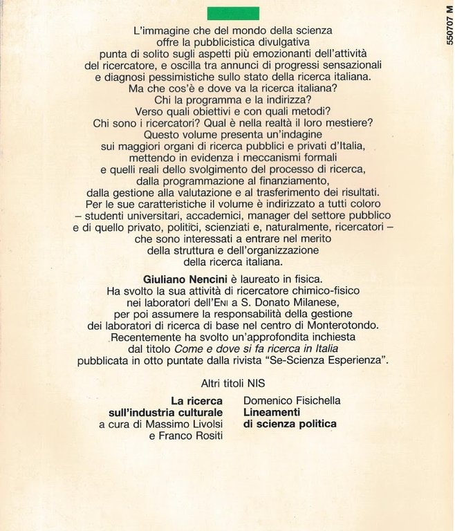 La ricerca scientifica in Italia