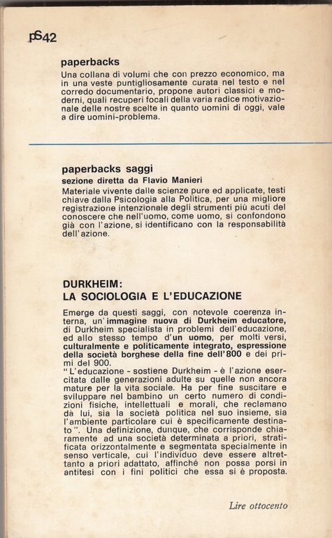 La sociologia e l'educazione