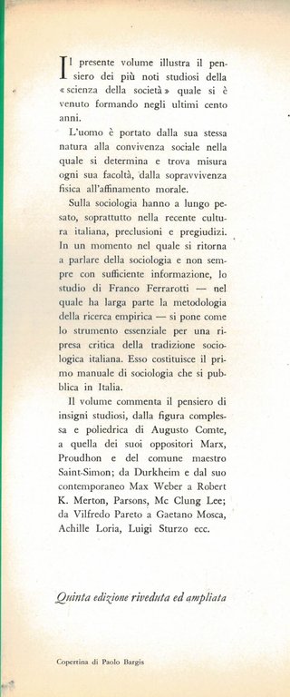 La sociologia storia- concetti- metodi