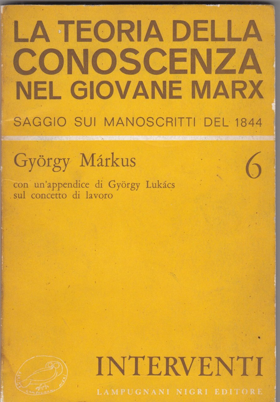 La teoria della conoscenza nel giovane Marx