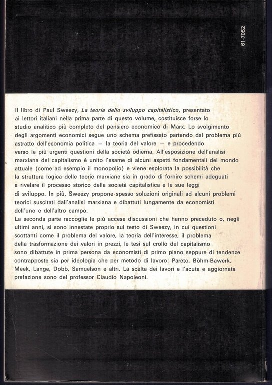 LA TEORIA DELLO SVILUPPO CAPITALISTICO - DISCUSSIONE DEL PENSIERO ECONOMICO …