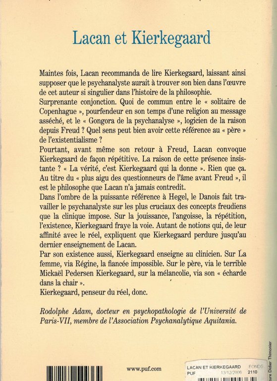 Lacan et Kierkegaard | Immagine Gallery 2