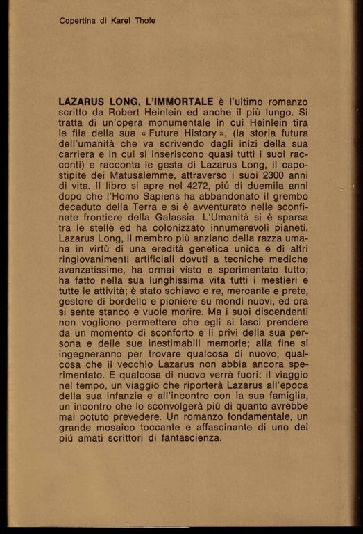 Lazarus Long, l'immortale