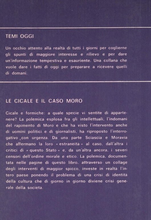 Le cicale e il caso Moro