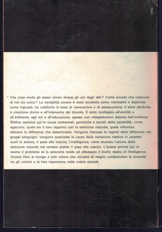 LE DIFFERENZE FRA GLI UOMINI LE BASI BIOLOGICHE DELLA INDIVIDUALITà