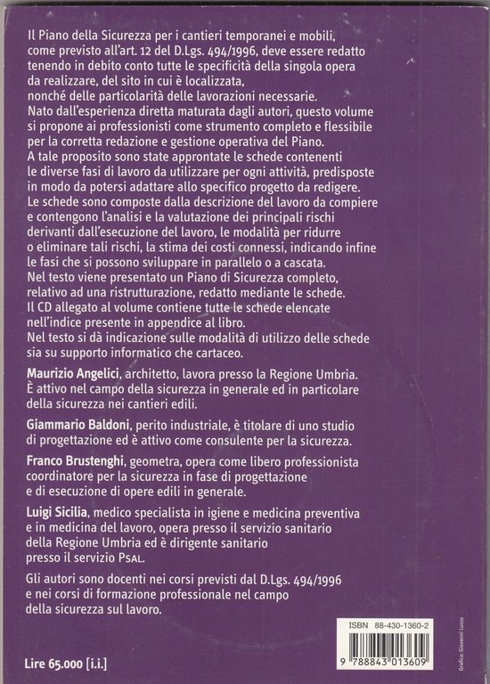 Le fasi di lavoro nel piano della sicurezza sul cantiere. …